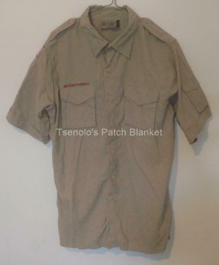 Boy Scout Now Scouts Bsa Uniform Shirt Size Adult Medium Ss 047