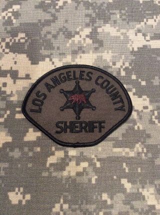 Los Angeles County Sheriff California Swat Subdued Patch 1 - 3