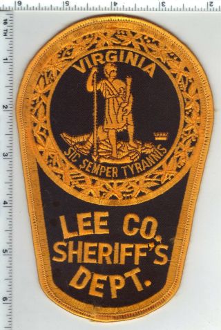 Lee County Sheriff (virginia) Shoulder Patch From The Early 1980 