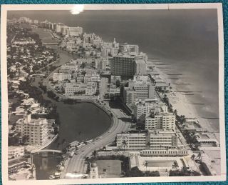 Historic Miami Beach Aerial Photograph From 1968,  City Publicity Shot
