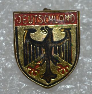 Deutschland Germany Coat Of Arms Crests Heraldic Wappen Vtg Pin Badge Abzeichen
