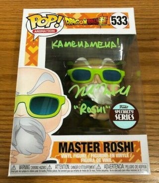 Dragon Ball Master Roshi Funko Pop Specialty Series Mike Mcfarland Signed Dbz Z