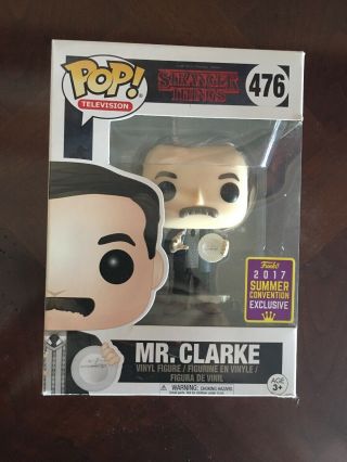 Funko Pop Stranger Things Mr Clarke 476 2017 Summer Convention Exclusive