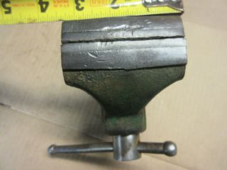 vintage dunlap swivel anvil pipe vise USA blacksmith old farm tool 3 - 1/4 