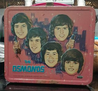 1973 Vintage The Osmonds Metal Lunch Box And Thermos
