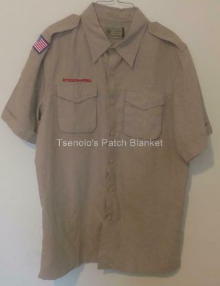 Boy Scout Now Scouts Bsa Uniform Shirt Size Adult Medium Ss 042