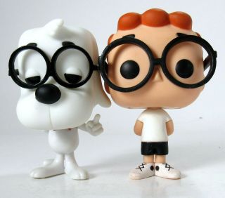 Funko Pop Mr Peabody 08 And Sherman 07 Loose Figure Out Of The Box