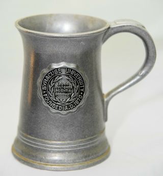 Syracuse University Metal Beer Stein Mug Memorabilia