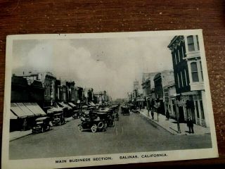 Pc Salinas,  Ca - Main Street Business District - 1915 - 20
