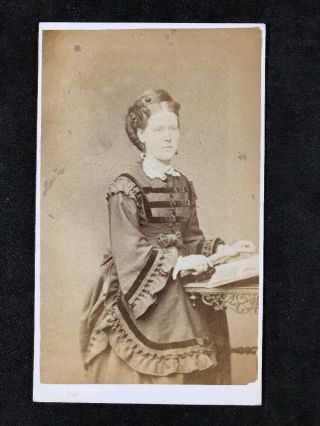 Victorian Carte De Visite Cdv: Named Album: Nee Cownley Sarah Holliday B1846