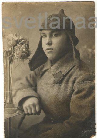 Red Army Rkka Military Soldier Uniform Handsome Man Guy Boy Soviet Vintage Photo