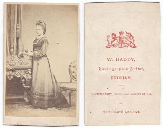 Cdv Victorian Lady Carte De Visite By Haddy Of Brixham