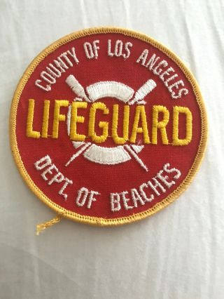 VTG County Of Los Angeles California Lifeguard Department Of Beaches Patch 2