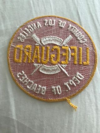 VTG County Of Los Angeles California Lifeguard Department Of Beaches Patch 3