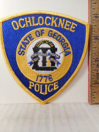 Ochlocknee Georgia Police Shoulder Patch 64tb.