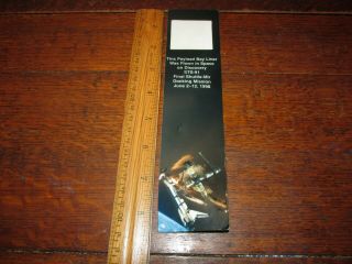 Nasa Space Shuttle Discovery Payload Bay Liner,  Bookmark– Flown In Space – Sts 91