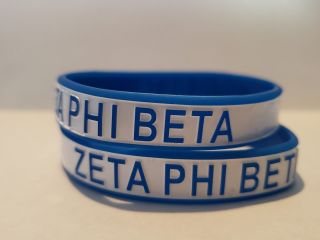 Zeta Phi Beta Sorority Wristbands Set Of 10