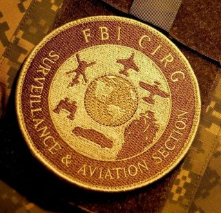 Fbi Critical Incident Response Group Cirg Surveillance - Aviation Section Patch