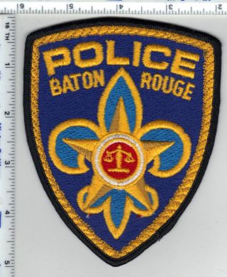 Baton Rouge Police (louisiana) Shoulder Patch - From The 1980 