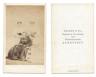 Cdv Victorian Ladies Carte De Visite By Delany Of Lowestoft
