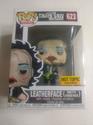Leatherface 623 Texas Chainsaw Massacre Funko Pop Hot Topic Excl.  Protector