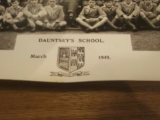Vintage March 1949 Panoramic School Photo Of Dauntsey 