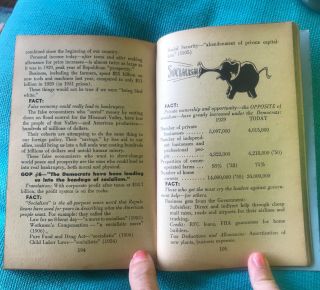 Rare 1952 DEMOCRATIC - DNC Handbook - How to Win in 1952 5