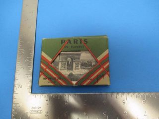Vintage Souvenir Postcard Folder Paris France 20 B/w Mini Cards S1595