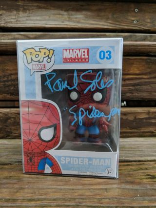 Marvel Spider - Man (03) Funko Pop Signed By Paul Soles