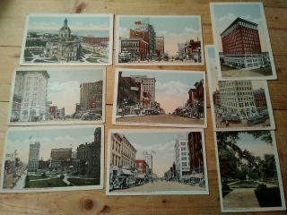 18 OLD POSTCARDS IN SET FROM 1916 OF PEORIA ILLINOIS 2
