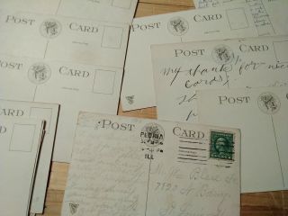18 OLD POSTCARDS IN SET FROM 1916 OF PEORIA ILLINOIS 3