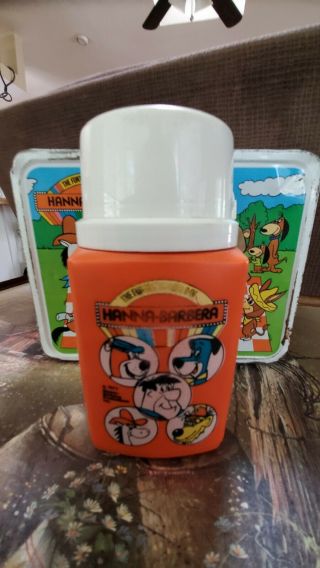 The Funtastic World Of Hanna Barbera Metal Lunch Box w/Thermos 1977 2