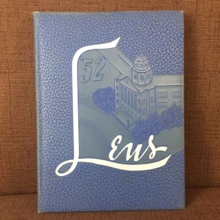 1952 The Lens Maine Township High School Year Book Vintage Yearbook Vtg