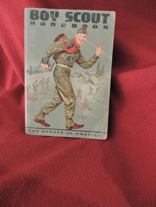 1965 6th Ed Seventh Printing Bsa " Boy Scout Handbook " Cover By Norman Rockwell