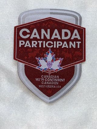 24th World Scout Jamboree Mondial 2019 Canada Participant Patch Canadian
