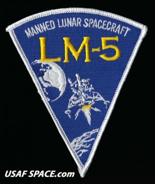 Grumman Lm - 5 Apollo 11 - Lunar Module - Eagle - 4x45/8 " Ab Emblem Space Patch