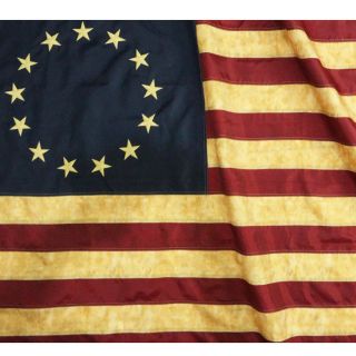 Anley |vintage Style| Tea Stained Betsy Ross Flag 3x5 Foot Nylon - Embroidered