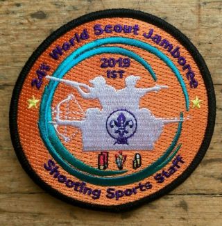 2019 World Scout Jamboree Badge Shooting Sports Area Ist Official 24th Patch