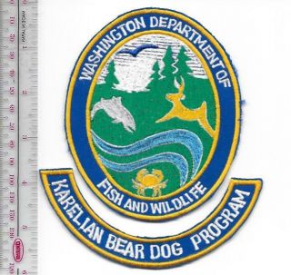 K - 9 Police Washington State Department Of Fish & Wildlife Karelian Bear Dog Prog
