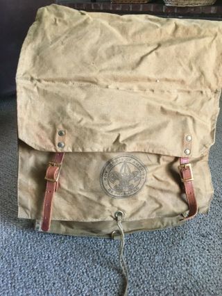 Vintage Boy Scouts Of America National Yucca Pack Backpack And Mess Kit