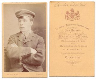 Cdv Man Named Charles Walker Carte De Visite By Ralston Of Glasgow