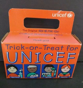 2006 Kiwanis Unicef Trick Or Treat Donation Box Aids Kenya Key Club Cartoon Netw