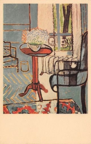 Postcard Art The Window Henri Matisse French Detroit Institute Of Art Unposted