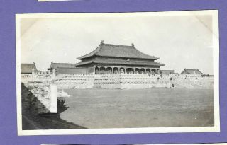 Forbidden City Throne Hall Peking China Vintage Old Photo 11x7cm Sj