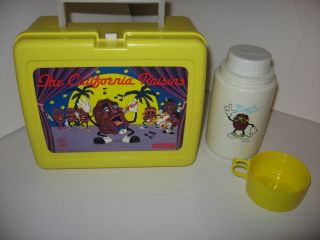 Vintage 1988 The California Raisins Thermos Lunch Box with Thermos 3