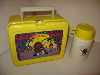 Vintage 1988 The California Raisins Thermos Lunch Box with Thermos 5