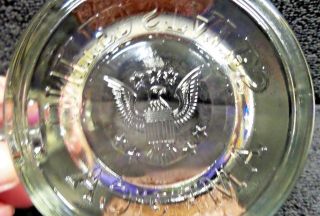 2005 Inauguration of the President Bush/Cheney Coffee Mug Gold Seal Clear Glass 5