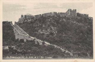 St.  Kitts,  Bwi,  Panoramic View Of Brimstone Hill Citadel Losada Pub C 1904 - 14