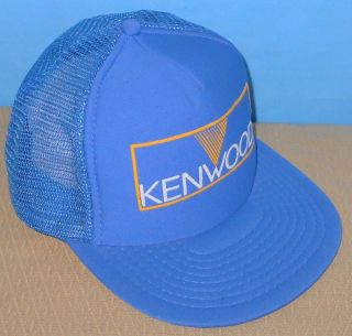 , Authentic Kenwood Logo Hat Cap Snapback Mesh Back Royal Blue