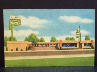 Westward Ho Motel Route 66 Albuquerque Mexico View Postcard & Business Card